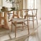 Flash Furniture Logan Commercial Grade Y-Back Style Wood & Kraft Paper Stackable Dining Chair w/Oak/Natural Finish ZH-8101YS-OAK-NAT-GG - alternate 4